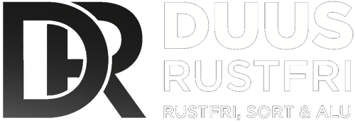 Duus Rustfri Logo - Rustfri, Sort & Alu